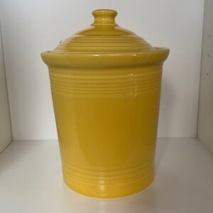 Fiesta Dishes FiestaWare Sunflower 2 qt Med Canister - RETIRED Homer Laughlin Co